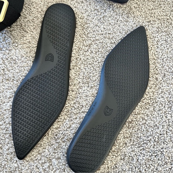 Rothy's The Emblem Point II Flats Size 10 Black - Picture 14 of 14